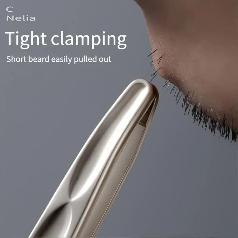 Pinzette a testa tonda premium per la depilazione delle sopracciglia e del viso Clip senza cuciture, precisione dei capelli corti Pettinatura facile per le sopracciglia