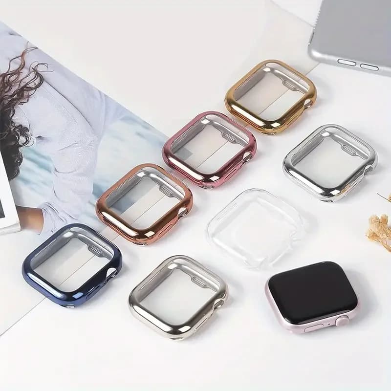 TPU Cover Screen protector For apple watch case series 9 8 7 6 5 4 3 SE 41mm 45mm 42-44mm-40mm for apple watch band Accessories