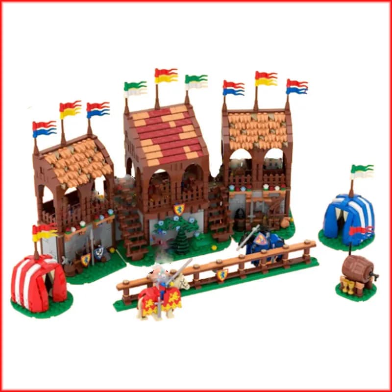 Spot MOC- 206315 1311 pezzi di architettura medievale assemblaggio di piccole particelle blocchi di costruzione giocattolo educativo modello regalo set ornamenti