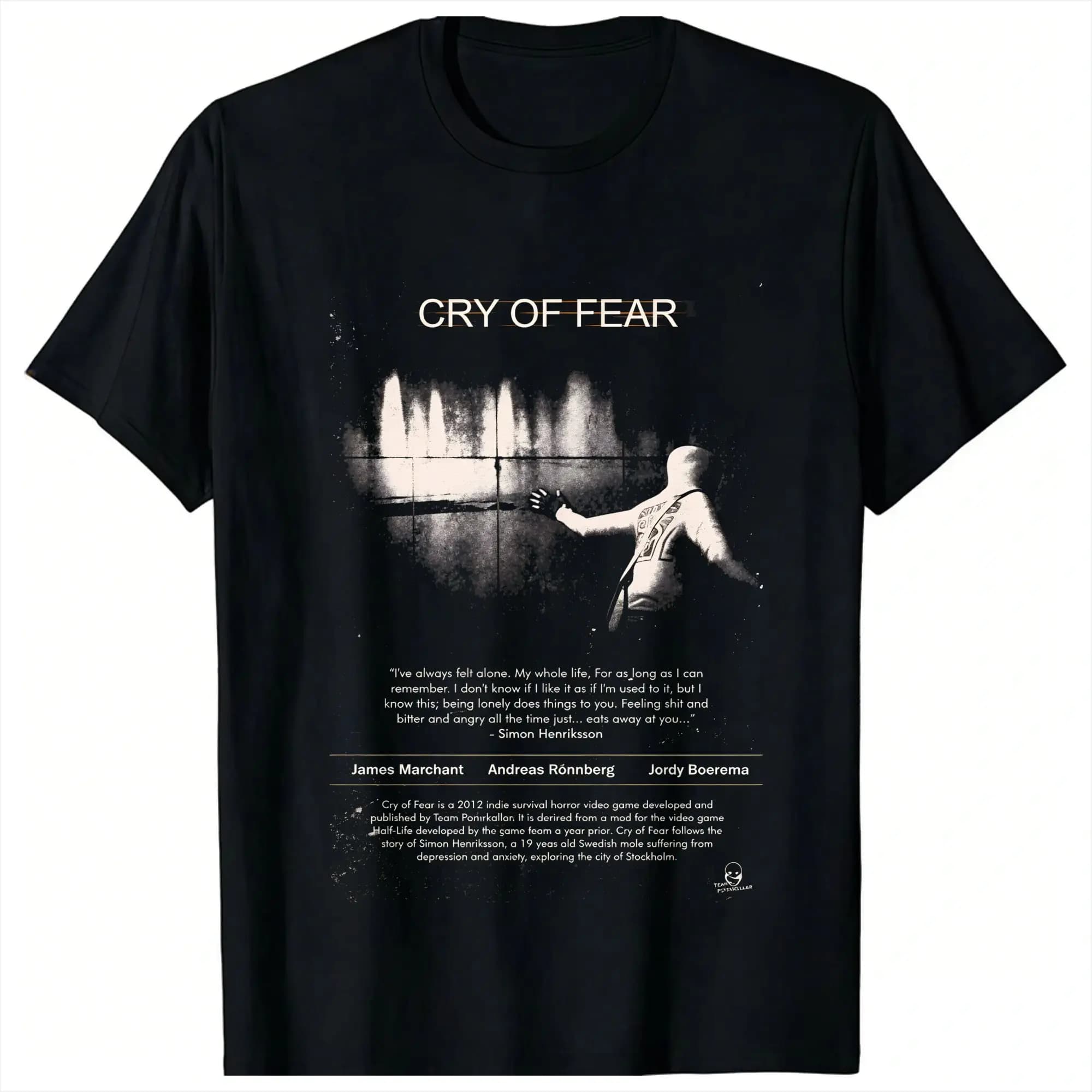 Cry Of Fear Game Lover Men's T Shirt Novelty Tees Short Sleeve O Neck T-Shirt Pure Cotton 4XL 5XL 6XL Tops
