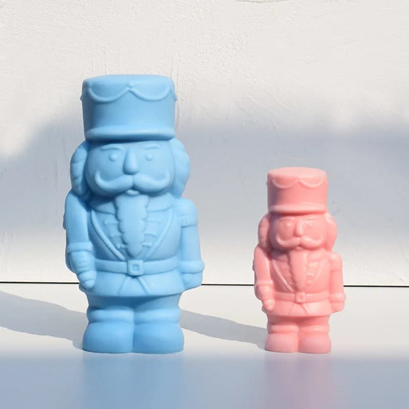 DIY Walnut Soldier Candle Silicone Mold Beard Soldier Epoxy Resin Silicone Mould Walnut Soldier Gypsum Molds Christmas gift