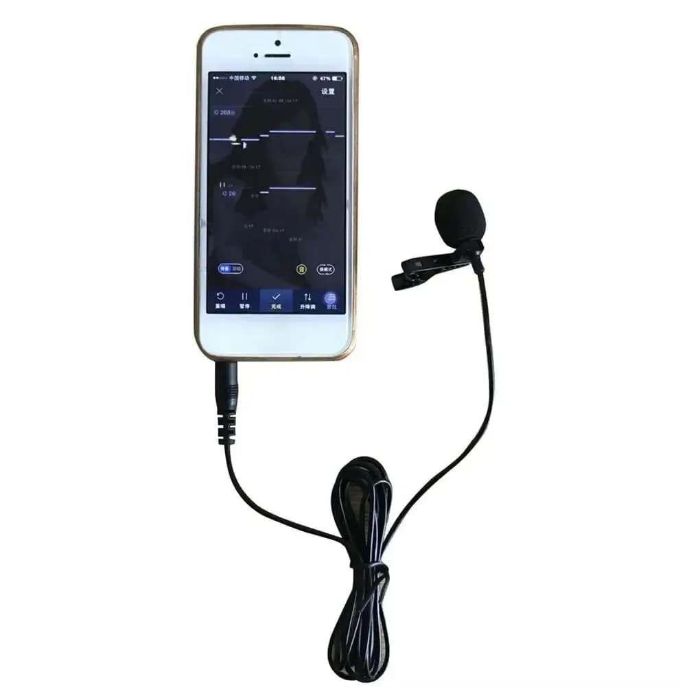 Microphone with voice twist from 3.5MM omnidirectional condenser microphone Lavalier with deletion for Android smartphone IPhone Windows