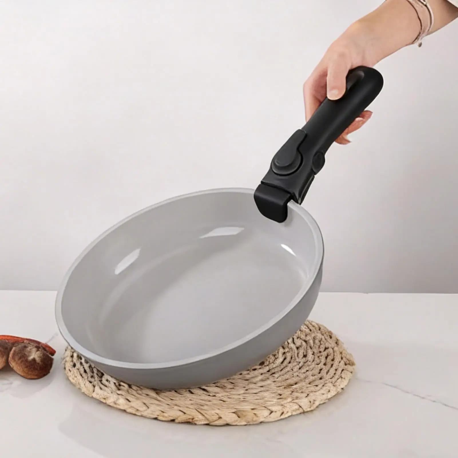 Manico Universale Staccabile per Pentole, Accessori da Cucina Anti-scottatura, Ricambio per Pentole e Padelle Domestiche