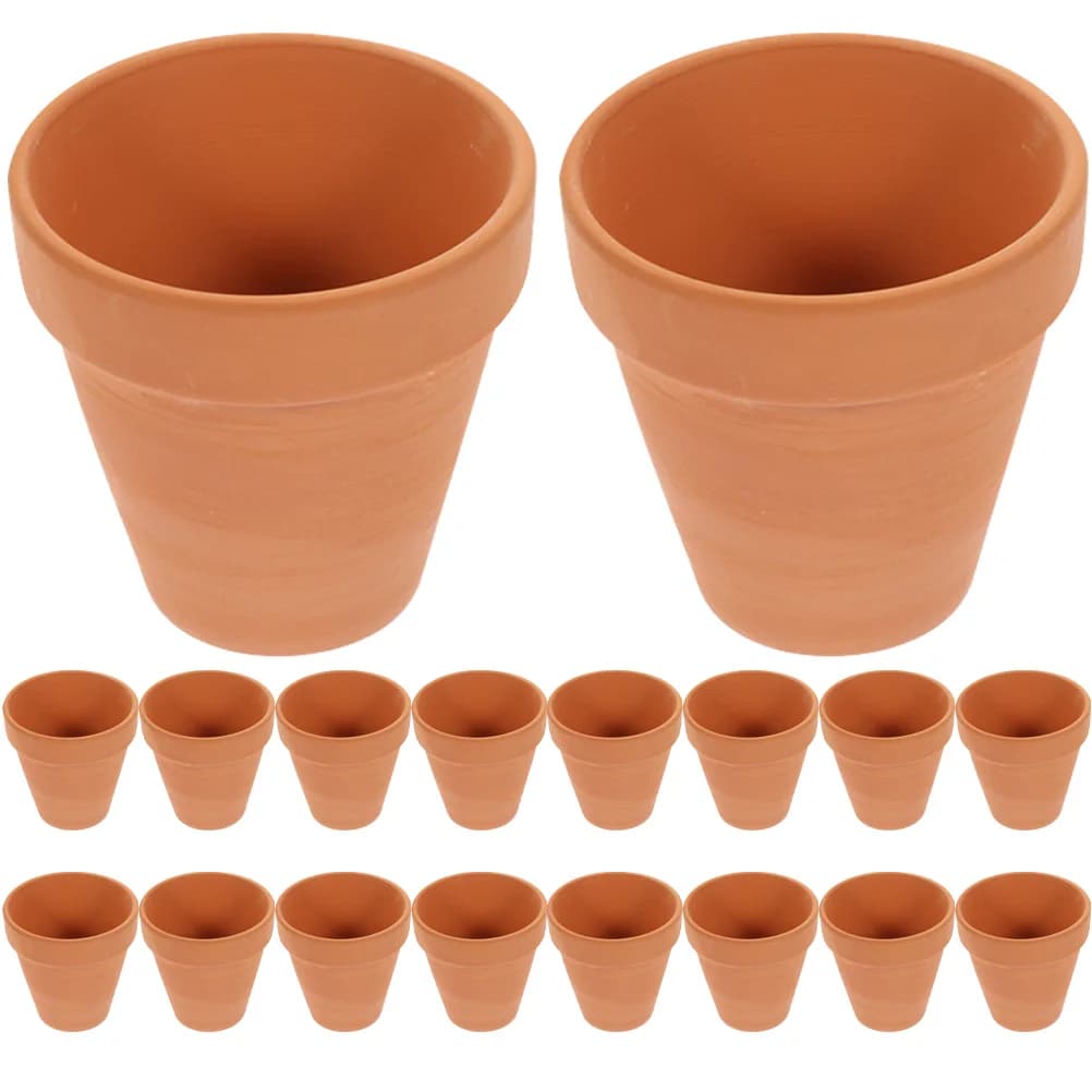 20 pezzi vaso di fiori succulenti vasi per piante piccole vasi da fiori in argilla in miniatura fioriera di cactus per vivaio in terracotta rossa per interni