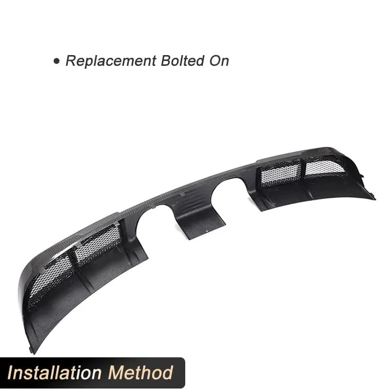 Car Rear Bumper Diffuser Lip Spoiler Carbon Fiber for Porsche 911 Carrera 2-Door 2017 Rear Diffuser Apron Lip Guard Body Kit