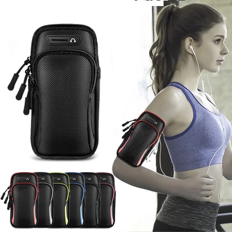 Outdoor Sports Mobile Phone Arm Bag Waterproof Fabric Running Arm Belt Men's and Women's Fitness Cycling Arm Bag