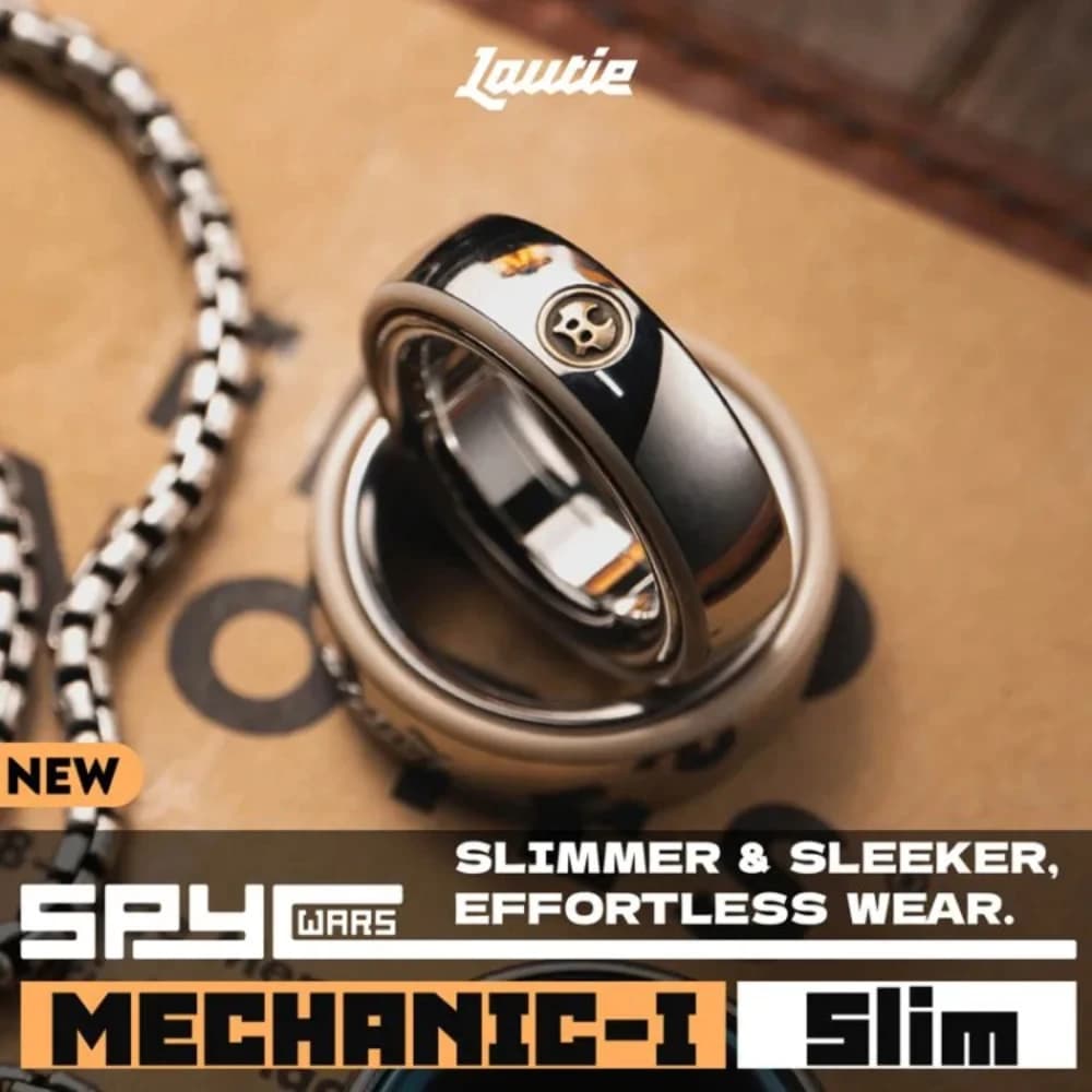 Anello Antistress LAUTIE Mechanic-I Slim Serie Spy Wars, Giocattolo Girevole per Adulti, Giocattolo per Alleviare lo Stress
