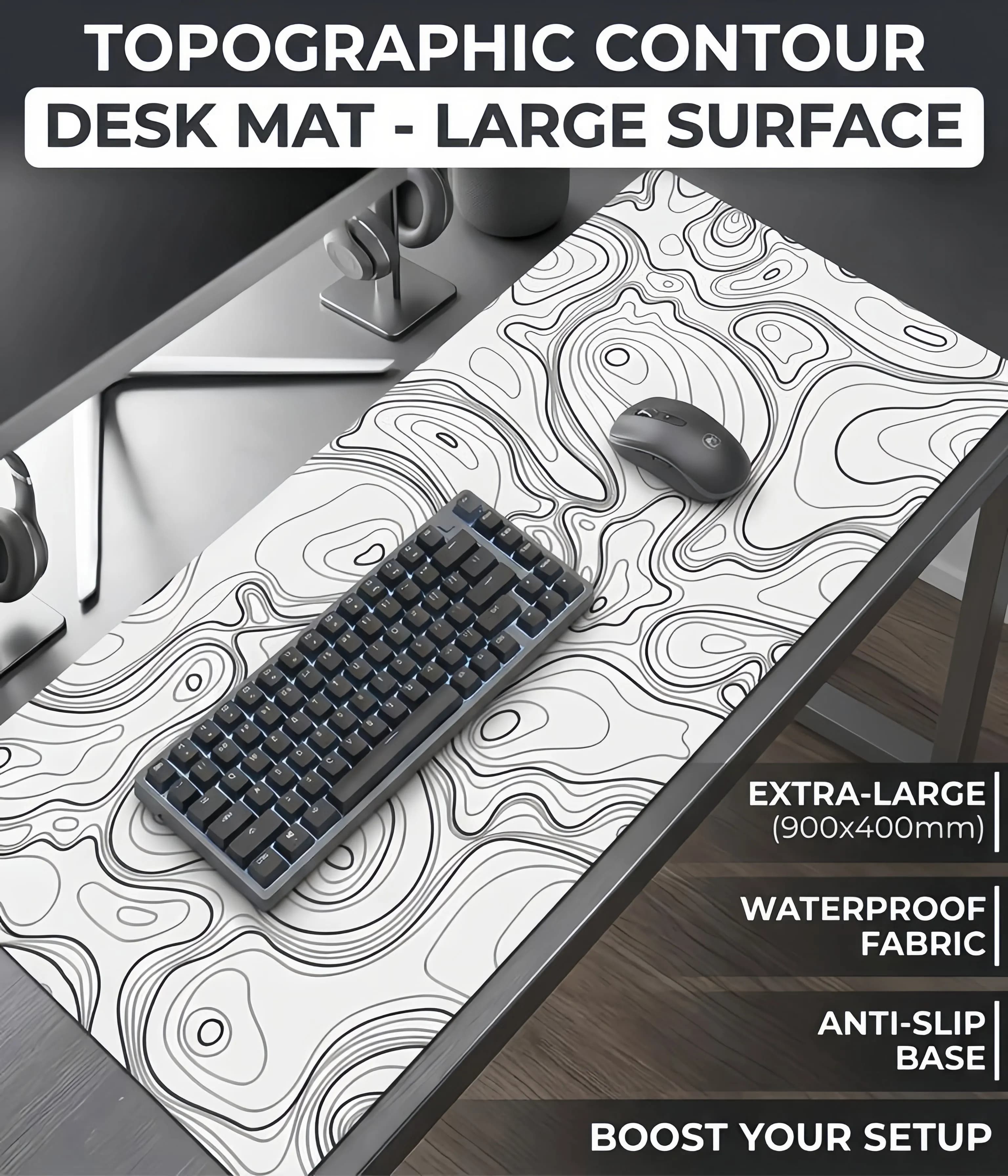 Strata Liquid Gaming Mouse Pad XXL 900x400 Soft Non-Slip Mat Large Computer Desk Mat Laptop PC Gaming Accessory