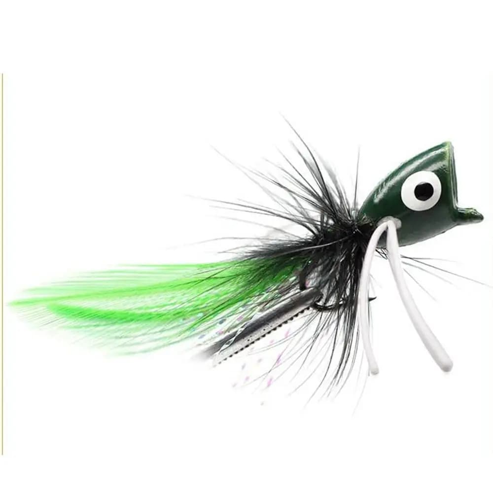 Nuova Esche Artificiali in Piuma per la Pesca a Mosca Woolly Worm 8 # Mosche artificiali per la pesca a mosca: Ganci da pesca con corpo nero in pelo di cervo, esche per la pesca alla trota