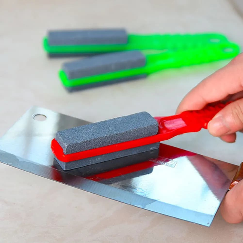 Set di 4 Pietre Abrasive Professionali per Affilare Coltelli, Forbici e Tronchetti in Modo Rapido e Facile