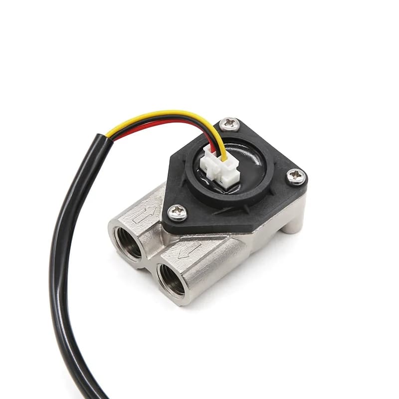1/4" Gicar Flowmeter ZJKFL Stainless Steel Water Flow Sensor for Espresso Coffee Machine Maker