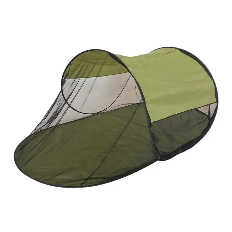 Pop-Up Tent for 1 Person Foldable Screen Tent for Camping Screen Portable Boat-shaped tent for single person with floor for