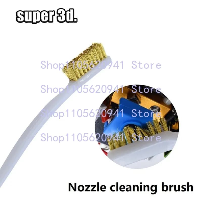 ZZ 1/3/5Pcs Copper Wire Toothbrush Nozzle Brush For Heating Block Hotend For 3D Printer