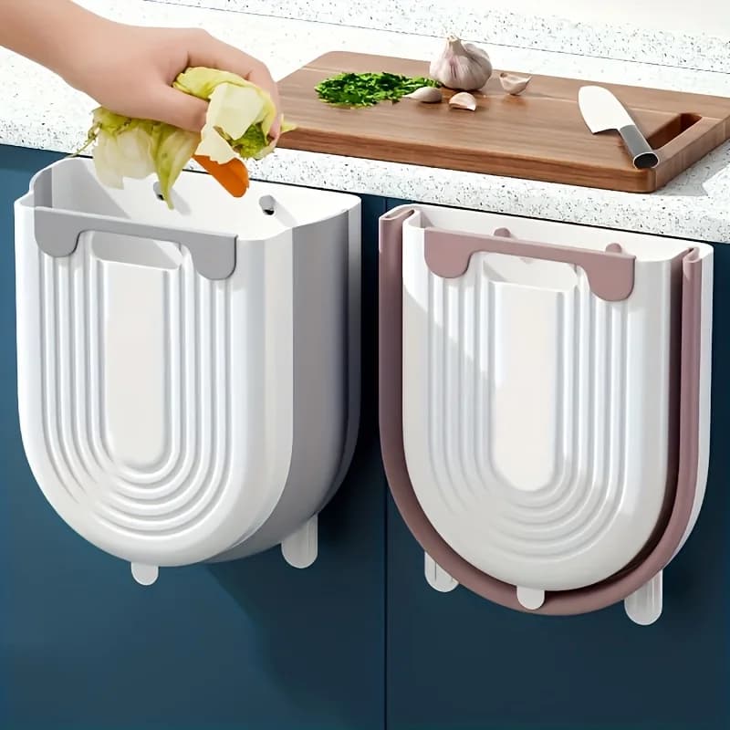 Cestino da cucina sospeso 6/10L, pieghevole, piccolo, per compostaggio, da sottolavello