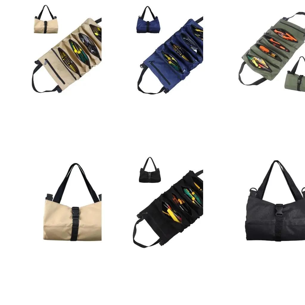 Tool Bag,Wrench Roll,Canvas Tool Bucket,Car First Repair