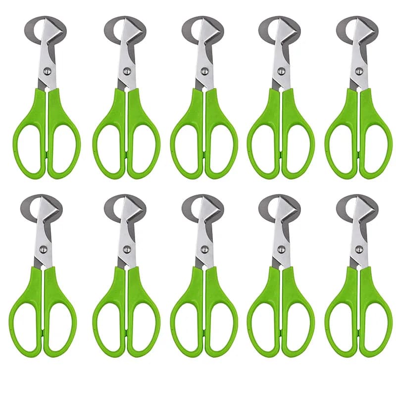 10 pz in acciaio inox quaglia uovo taglierina forbici piccione uccello quaglia uovo taglierina apri Cracker cucina Clipper strumento