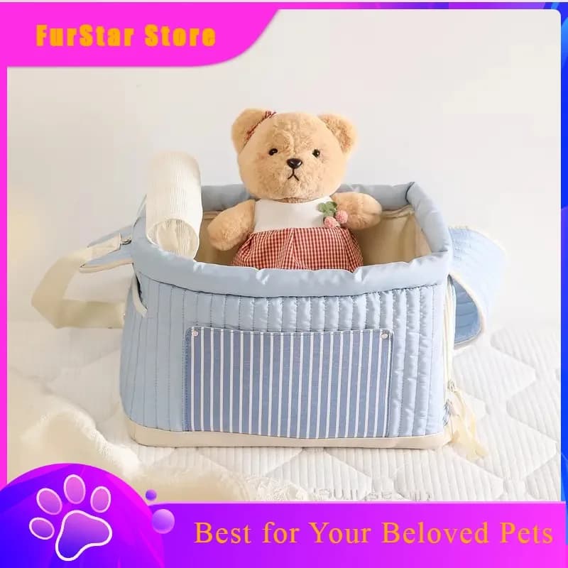 FurStarMacaron Color Pet Carrier Bag Portable Shoulder Handbag For Small Cats Dogs Travel Outing