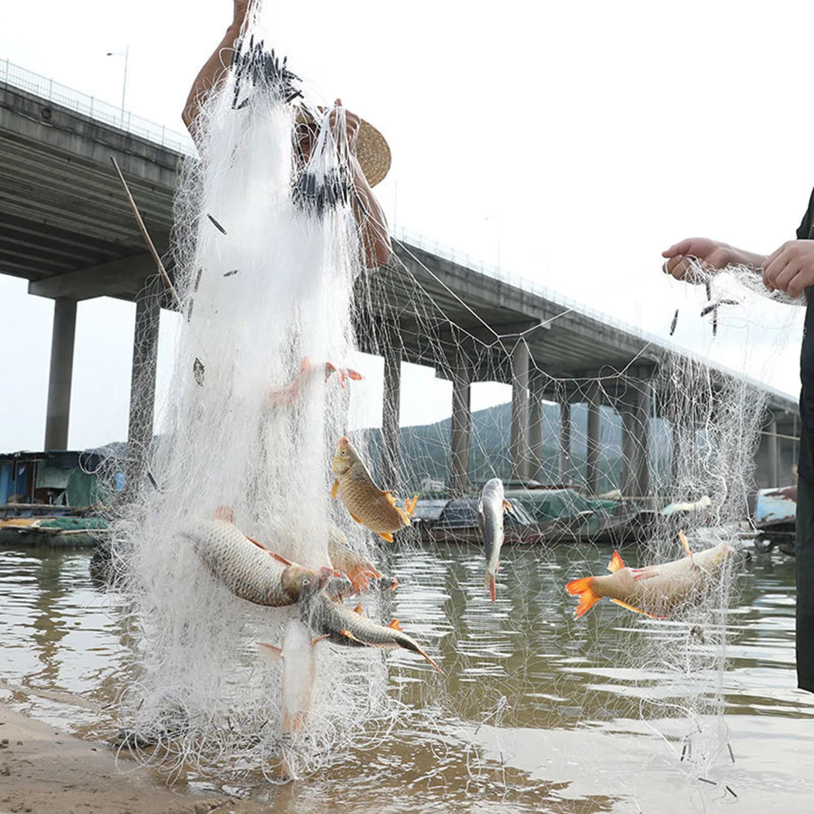 Rete da Pesca a Lancio, Attrezzatura da Pesca Leggera e Universale, Ottimo Regalo per Pescatori in Vacanza