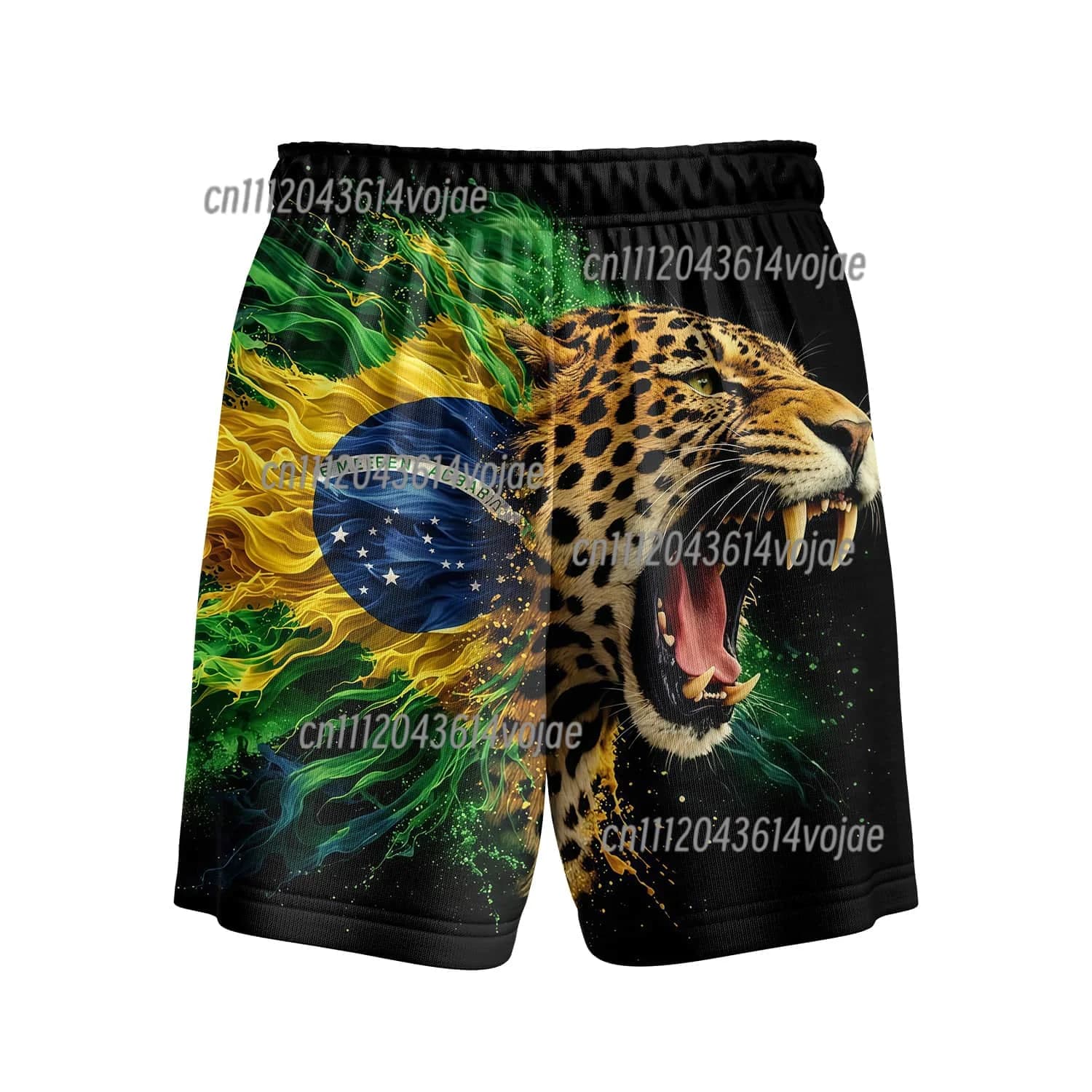 Costume da bagno da uomo con bandiera del Brasile, pantaloncini sportivi, slip da bagno, pantaloncini da spiaggia per bambini, bandiera Brasiliana
