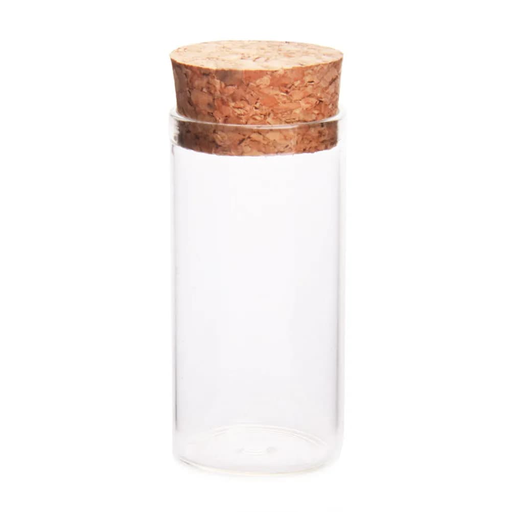 12Pcs Glass Storage Tank High Transparency Cork Sealed Jars Food Grains Cookie Candy Tea Dried Fruit Storage Containers