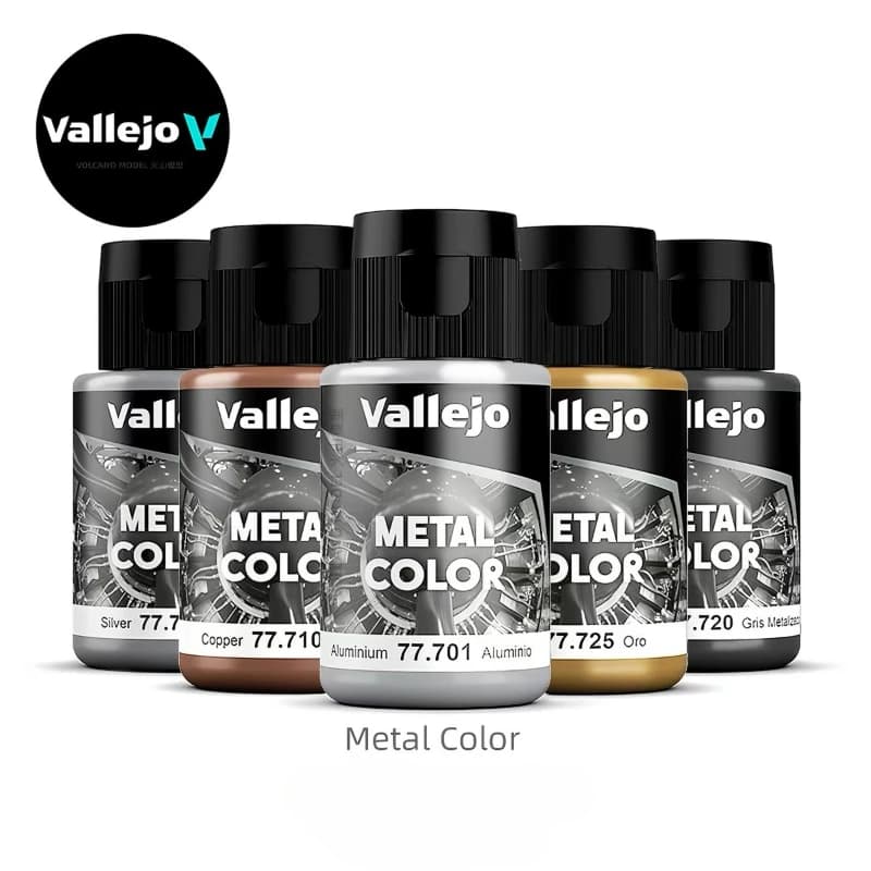 Vallejo Metal Color Airbrush Paint Eco-friendly Water-Based Acrylic Metallic Pigment 32ml for Military Aircraft Model Painting