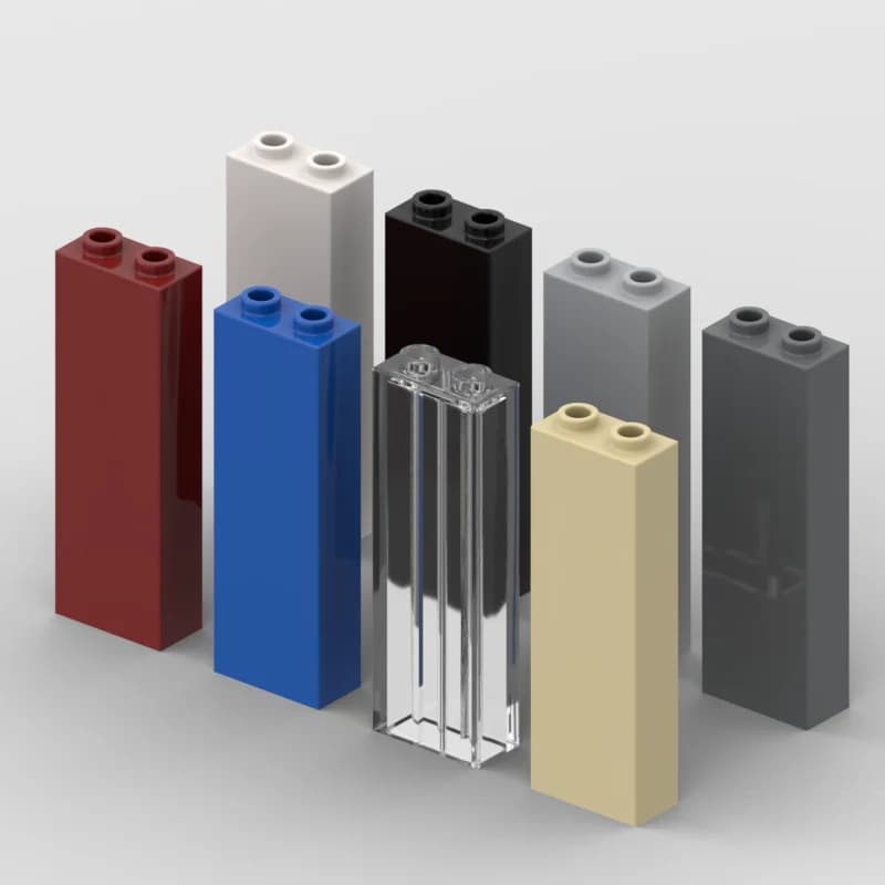 *Mattone 1x2x5* Blocco illuminante fai-da-te parte n. 2454, 20 pezzi compatibili con altre particelle assemblate