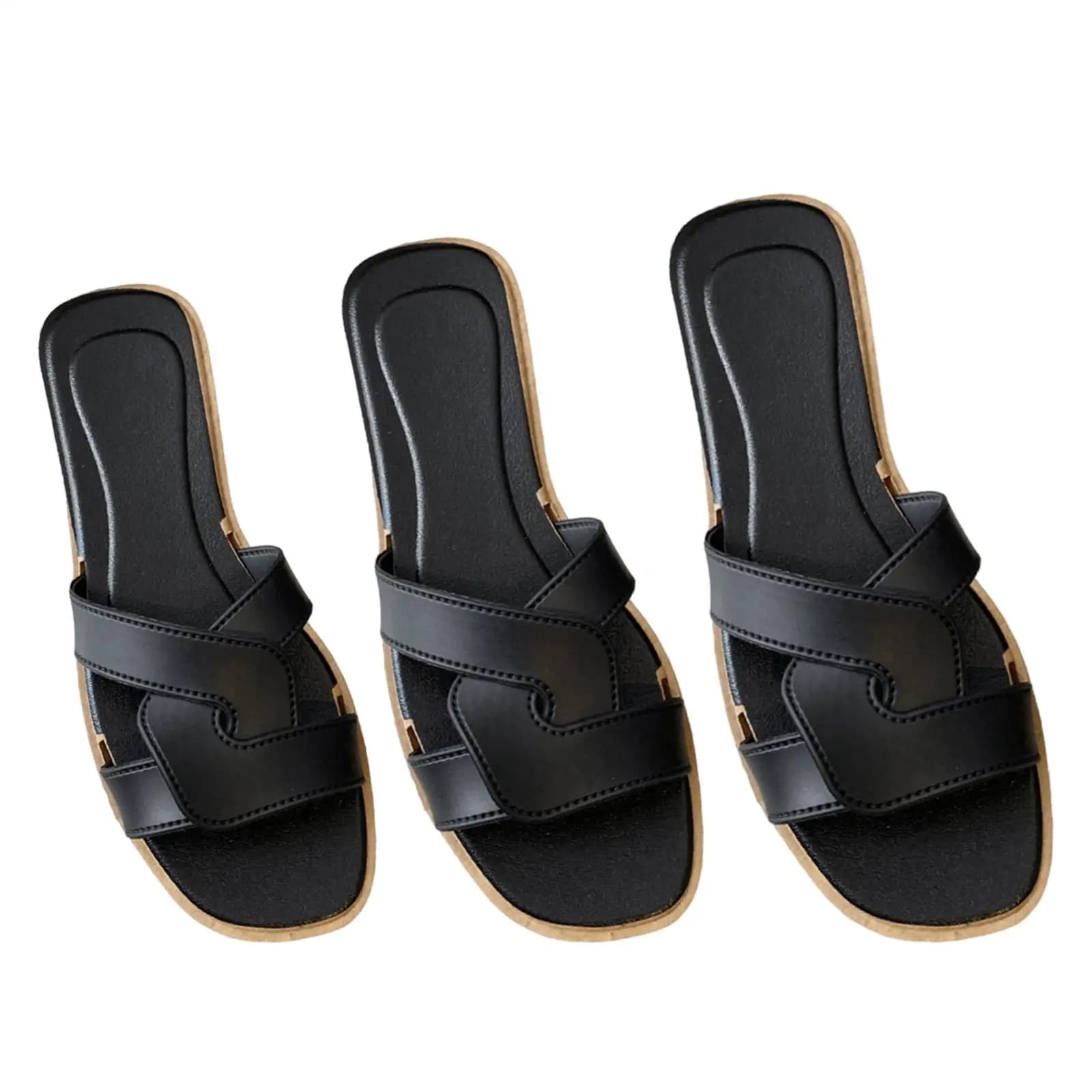 Sandali scorrevoli da donna comodi sandali con cinturino incrociato Slip on pantofole da donna per camminare viaggi in piscina Party Beach Vacation incontri