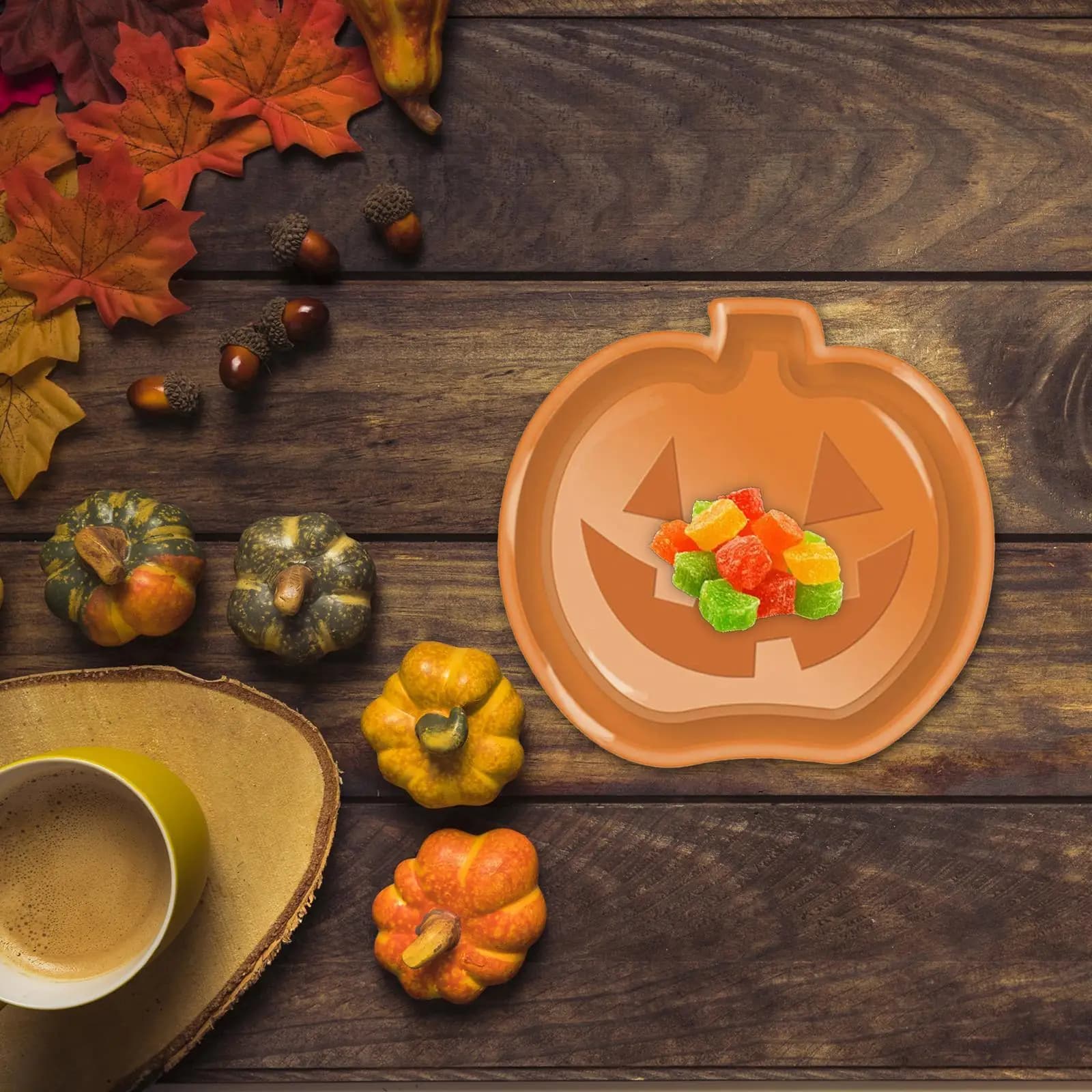 Vassoio da portata per Halloween, multiuso, pratico, facile da pulire, decorazione decorativa per feste, per caramelle, frutta, snack, frutta secca, compleanni