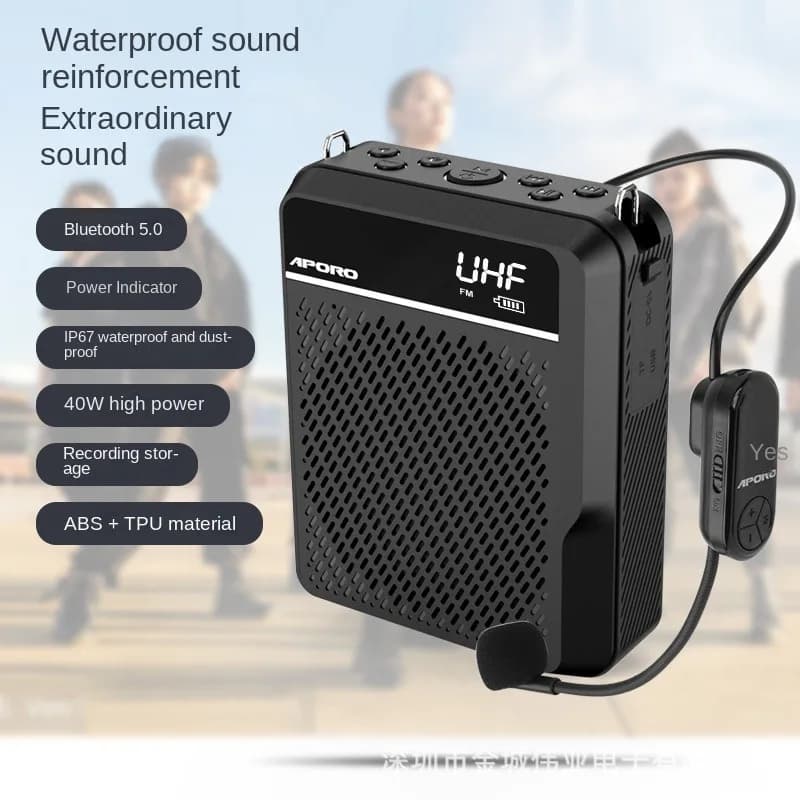 APORO T28 Waterproof and dustproof wireless speaker with Bluetooth registration IP67 certificate High power 40W Internal battery 4500mAh
