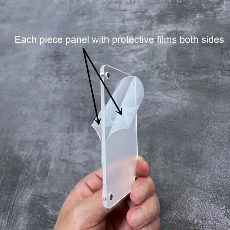 Acrylic magnetic photo frames Mini magnet frames Double-sided refrigerator frames for Polaroid film portfolio