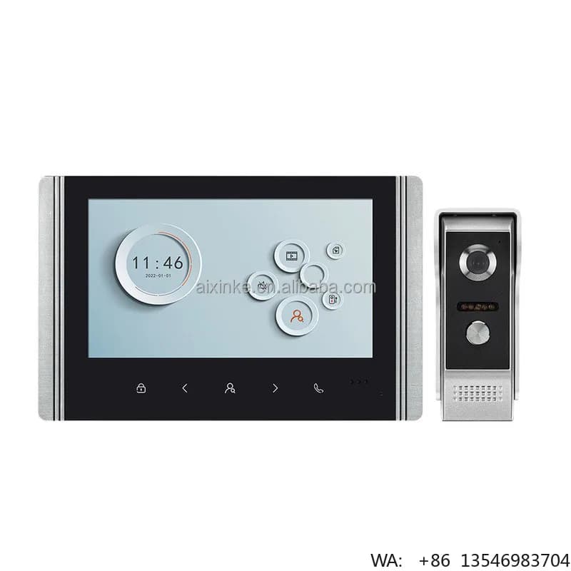 Videocitofono Smart Tuya WiFi con Schermo da 7 Pollici e Telecamera da 2MP per Villa e Appartamento