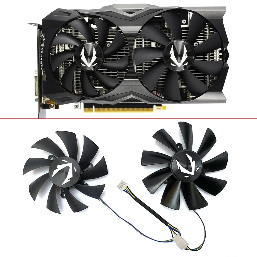 Nuovo raffreddamento 87MM 100MM muslimyga92s2h 12V 0.45A 4PIN GeForce RTX2070 GPU ventola per ZOTAC RTX2070 RTX 2070 OC Mini ventole per schede Video