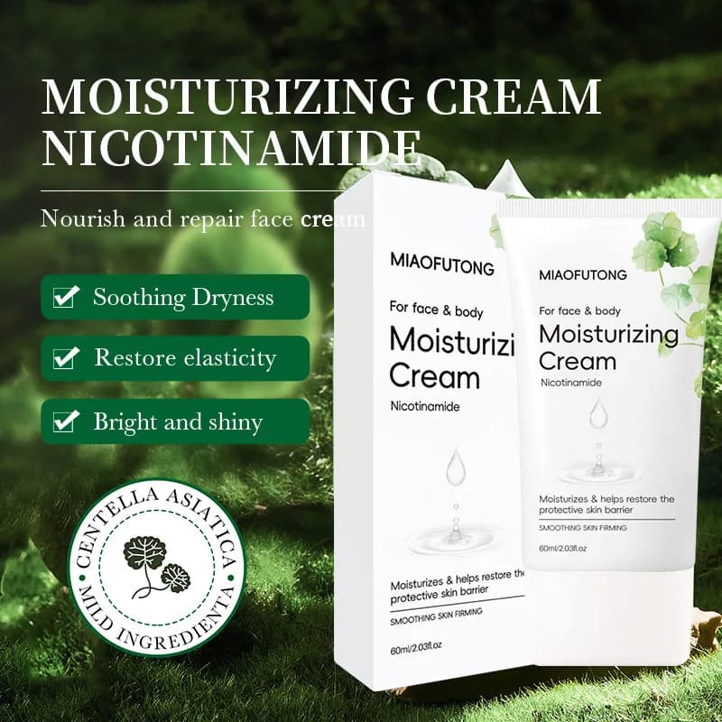 Moisturizing Niacinamide Cream with Centella Asiatica Hydrating Brightening Face Moisturizer for Dry Skin