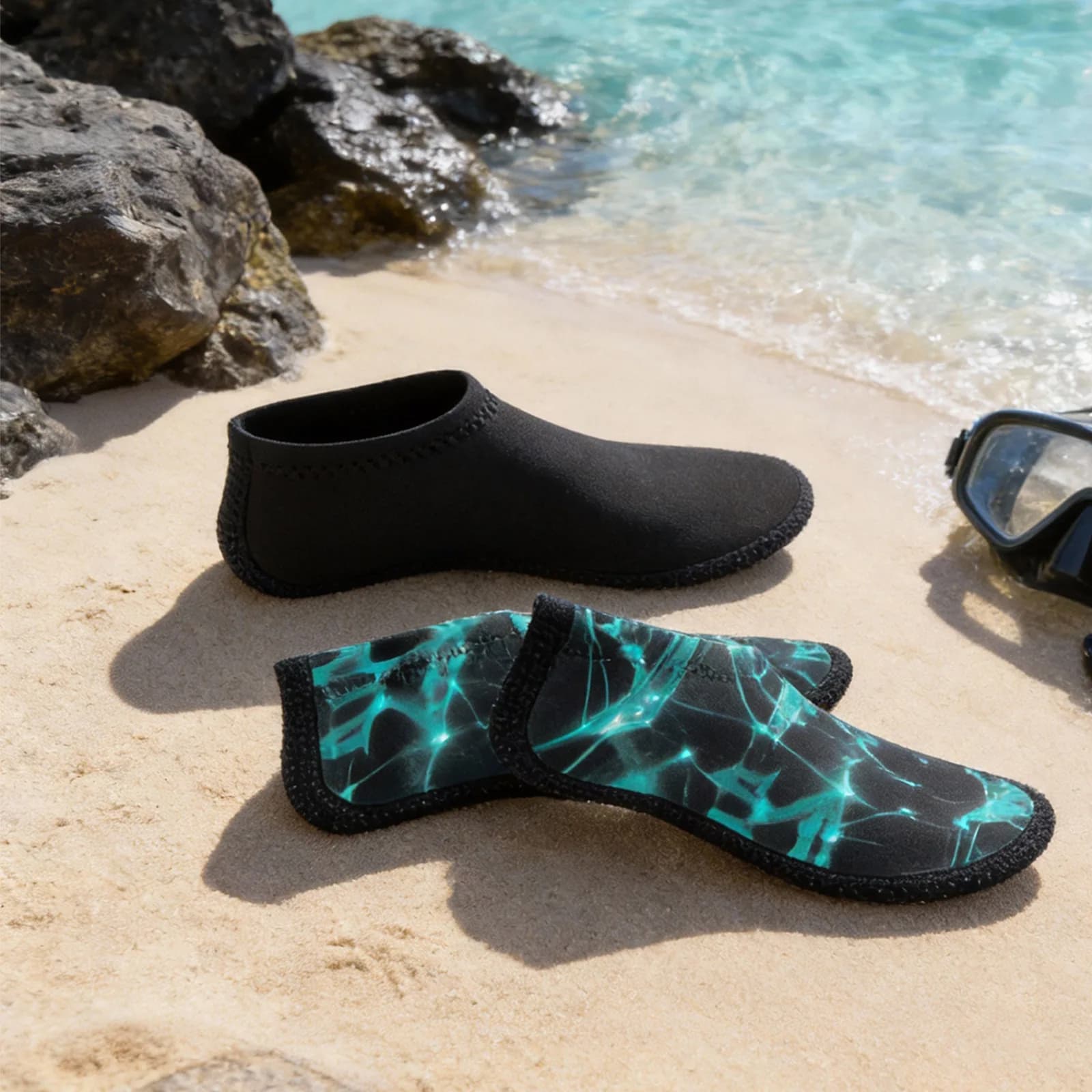 Wear-resistant 3MM dive socks, water socks for men, for swimming/snorkeling/yoga/beach, thermal accessories