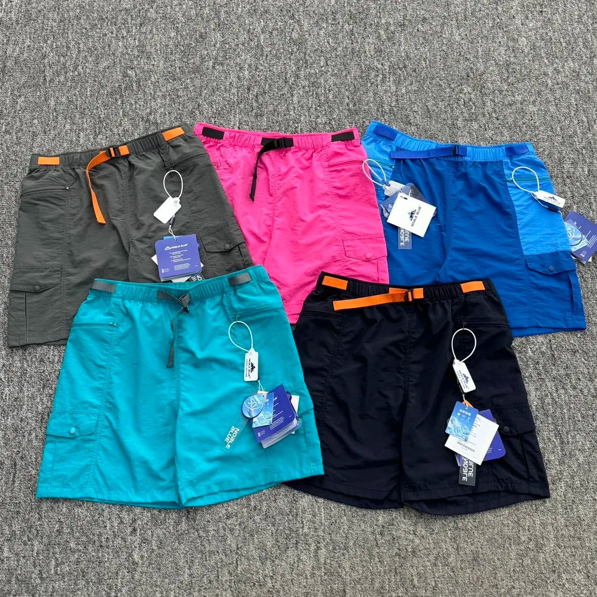 Durable Water Repellent Quick Dry Casual Beach Shorts Straight Leg Elastic Waist mid Waist Summer Youth Fashion Color