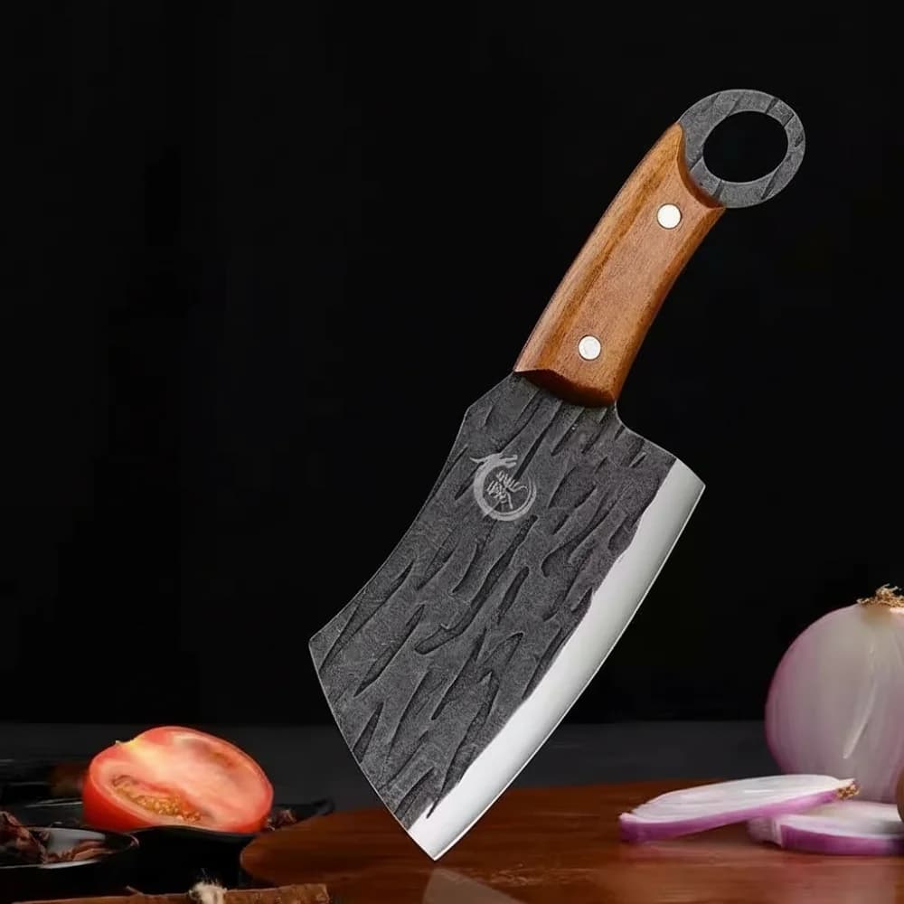 Coltello da Cucina Forgiato, Coltello Affilato per Sfilettare il Pesce, Coltello da Cucina per Affettare, Coltello da Frutta per Dormitorio, Mini Coltello C2612