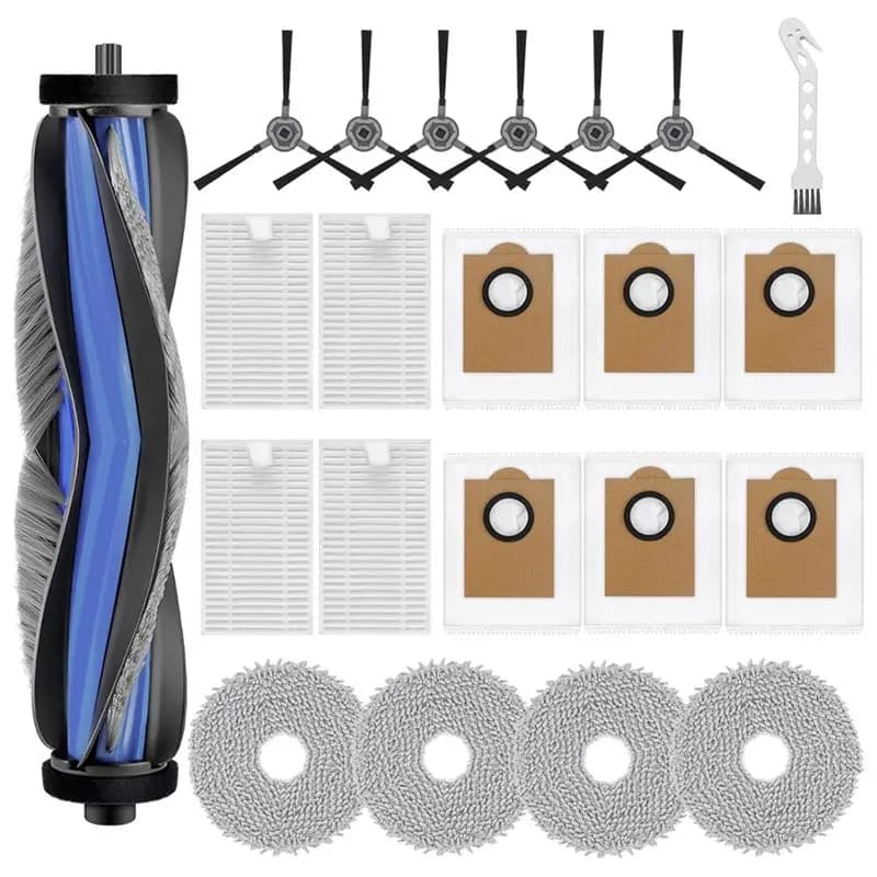 【RAMADAN SALE】Main Brush Filter Mop Pad Dust Bag Side Brush 22 PCS Replacement Parts For Lefant M3 Robot Vacuum Cleaner Accessor