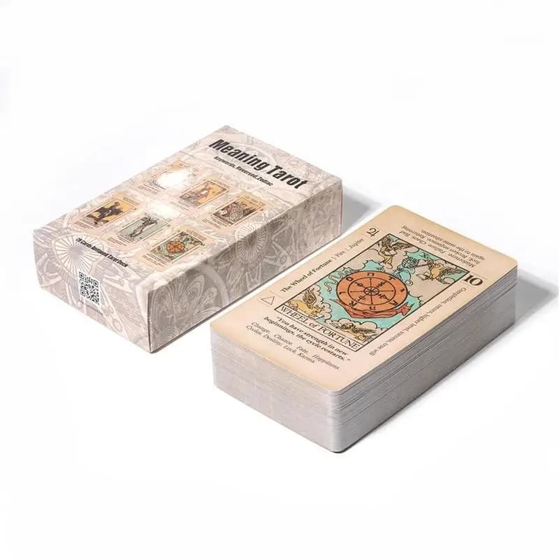 78 carte Tarocchi con significato su loro Tarocchi per principianti Parola chiave Mazzo di tarocchi anticato Impara il tarocchi invertito