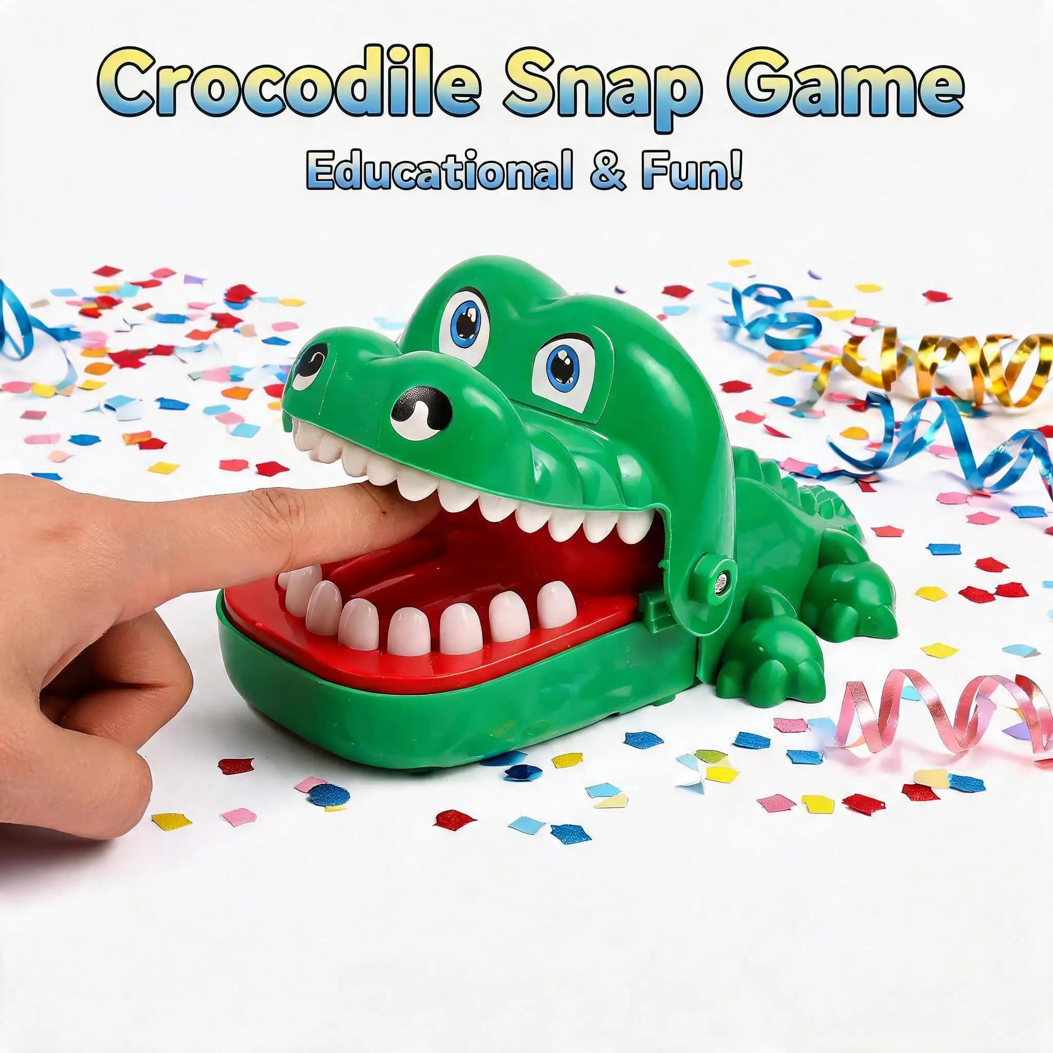 Hot Crocodile Teeth Alligator Biting Finger Dentist Game Funny Prank Luck Party Game Stress Relief Toy for Kids Gift Party Favor