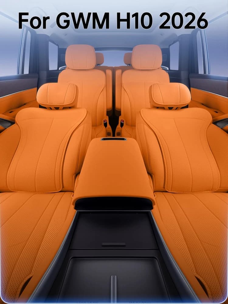 For GWM H10 2026 Car Seat Covers Leather Comfortable Breathable Seat Cushion Protective Pad Car Interior Modified Accessories