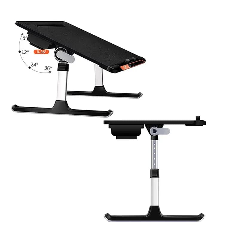 Tavolo letto studio angolo supporto per laptop regolabile laptop flessibile scrivania comput per letto/auto/divano Saiji