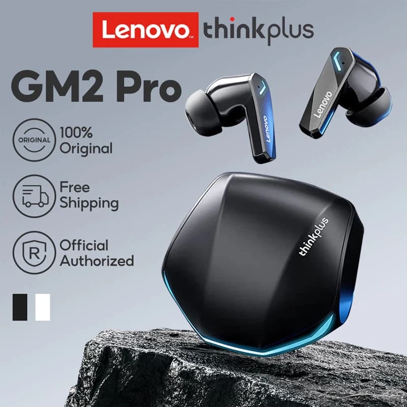 Lenovo Wireless GM2 Pro Bluetooth 5.3 Earphones Gaming Low Latency Dual Mode Music Earbuds Sports In-Ear Headset With Mic Gifts