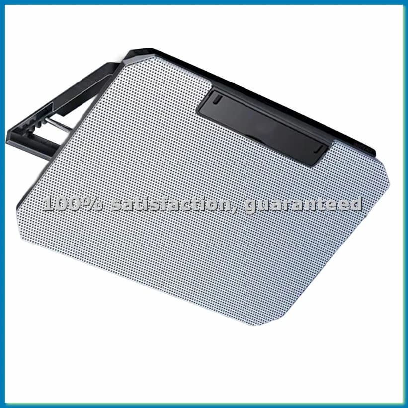 Supporto di Raffreddamento per Laptop da Gaming per Notebook da 12-16 Pollici, Base di Raffreddamento con 2 Ventole, Dissipatore di Calore, Supporto per Laptop, Radiatore Argento-A69M
