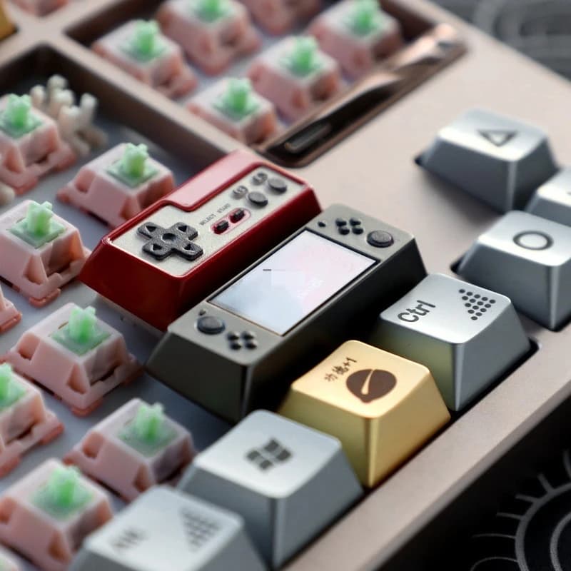 Keycaps in Metallo SHIFT 2.75u R1 Personalizzati Profilo Cherry Switch Creativi Artigianali per Tastiera Meccanica Gaming Regalo