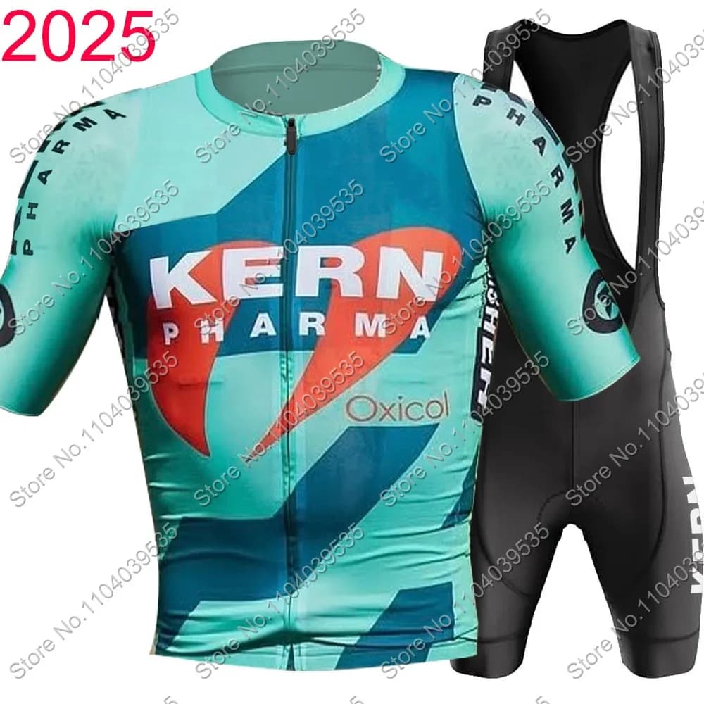 2025 Kern Pharma Team Cycling Jersey Set Summer Man Bicycle Spain Clothing Road Bike Shirts Cycling Shorts MTB Maillot