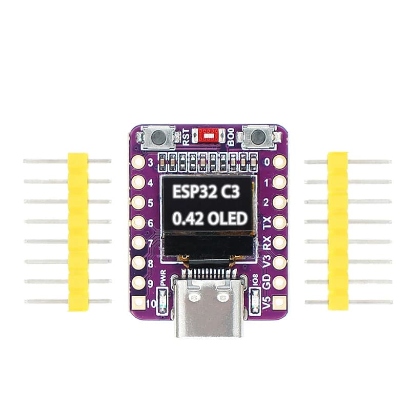 Scheda di sviluppo OLED ESP32-C3 con modulo OLED da 0.42 pollici antenna in ceramica wifi Bluetooth ESP32 scheda di sviluppo supermini