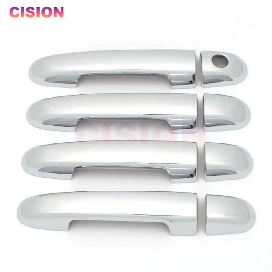 Chrome Esterno Auto Porta Laterale Maniglia Ciotola Copertura Trim ABS Adesivi Decor Accessori Per Lo Styling Per Kia Soluto Pegas Cerato Forte