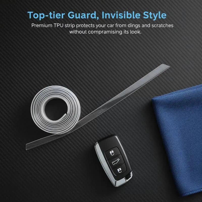 15/25/30/40cm Extended Car Door Bumper Strip Anti-scratch Weather Resistant For Most Vehicle Models 4PCS