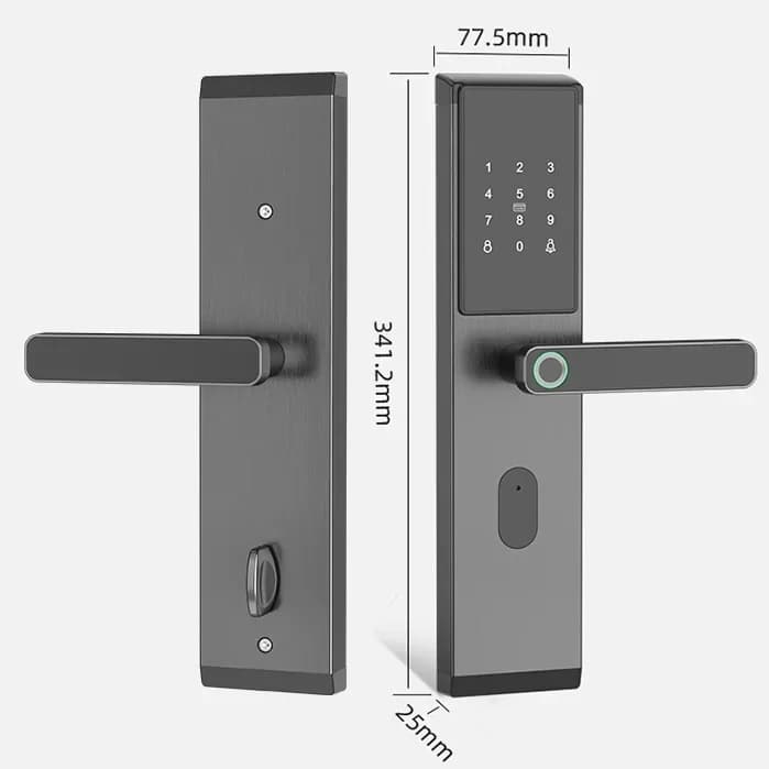 Serratura intelligente per porta antifurto domestica con impronta digitale, serratura elettronica universale per porta d'ingresso