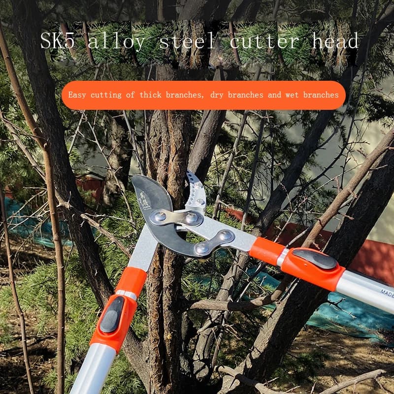 Garden pruning shears Shearing tool for high branches Shears for domestic use with long handle for aluminum alloy lawn Powerful